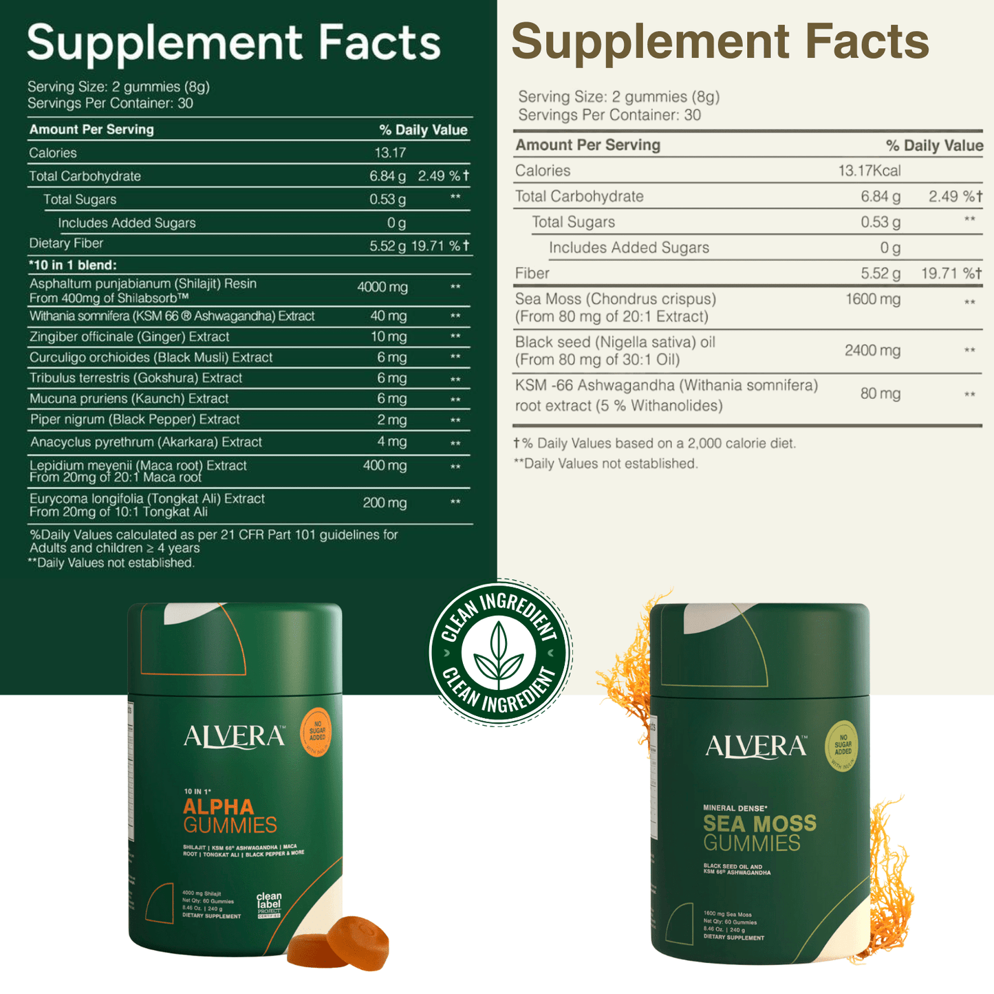 Alvera Peak Performance Sea Moss + Alpha Bundle
