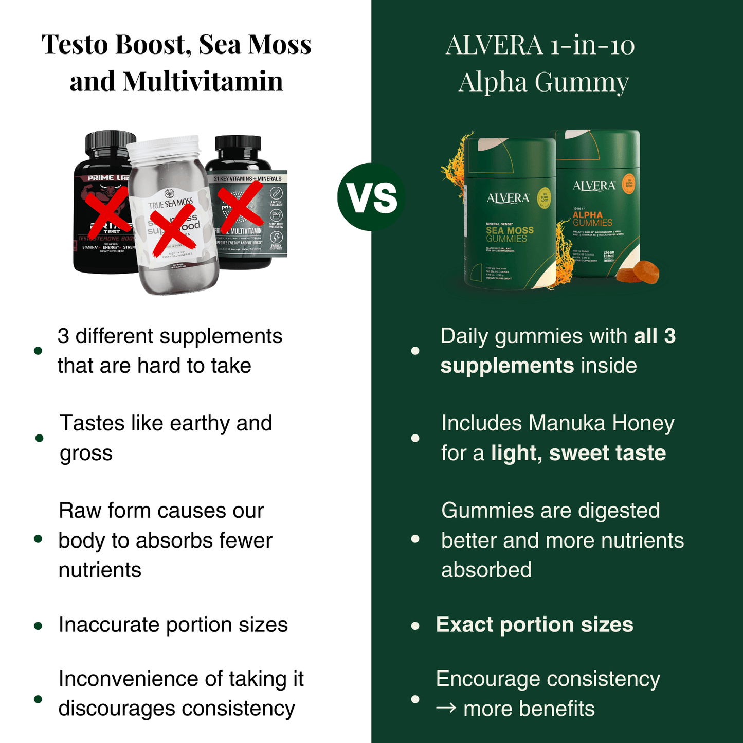 Alvera Peak Performance Sea Moss + Alpha Bundle